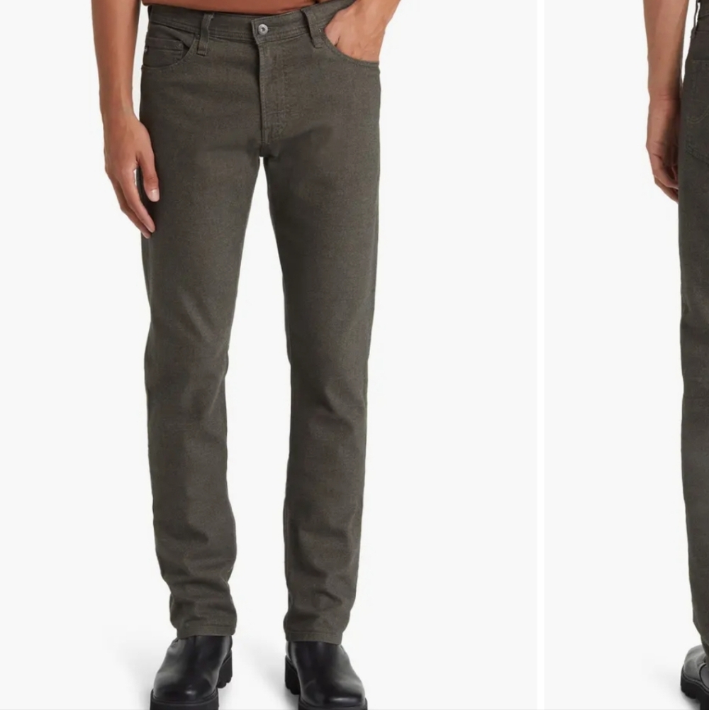 NEW Men's AG Everett Slim Straight 28 X 34 Dark Green Jean Pants